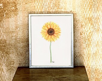 Print Sunflower