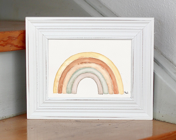 Print rainbow rose