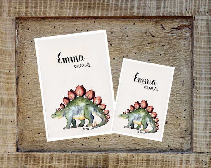 U booklet/travel/vaccination card cover Stegosaurus