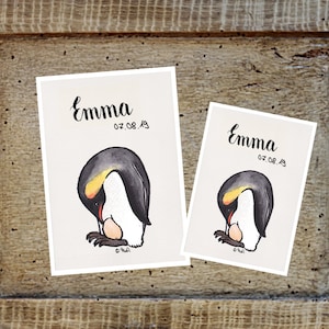 U libretto/copertina tessera di viaggio/vaccinazione pinguino