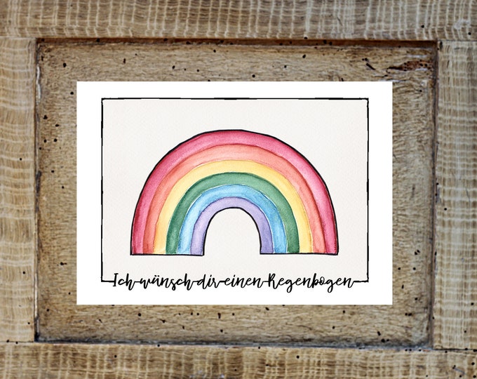 Postcard - I wish you a rainbow - Laya