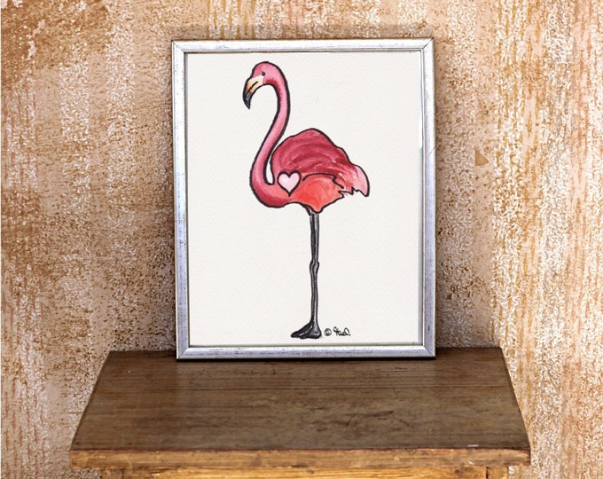 Print flamingo