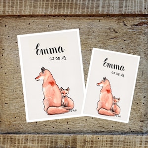 U-libretto/viaggio/scheda di vaccinazione copertina volpe mamma con bambino