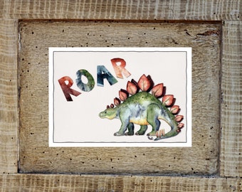 Postkarte - Stegosaurus