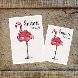 U-Heft-/Reise-/Impfpasshülle  Flamingo