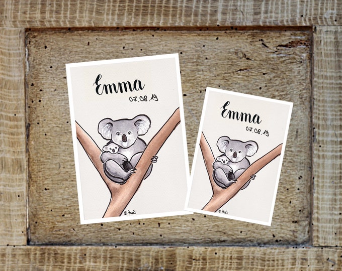 U booklet/travel/vaccination card cover Koala