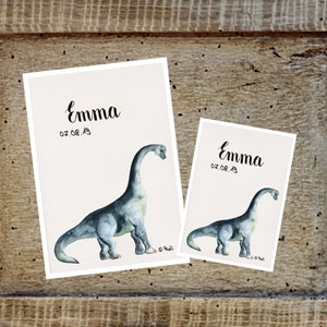 U libretto/copertina carta di viaggio/vaccinazione Brachiosauro