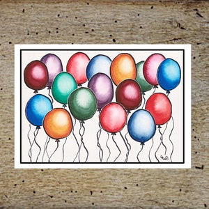 Carte postale félicitations colorée