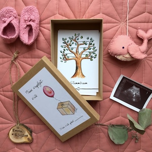 Kugelzeit-Kiste Schwangerschafts Journal Tagebuch Karten Bild 1