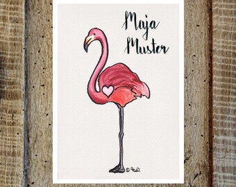 Maternity Passport Cover Flamingo