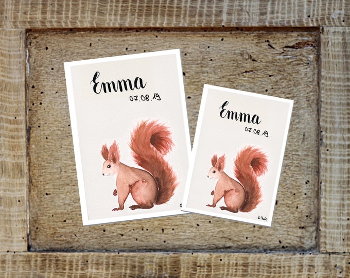 U-booklet/travel/vaccination card cover squirrel Freddi