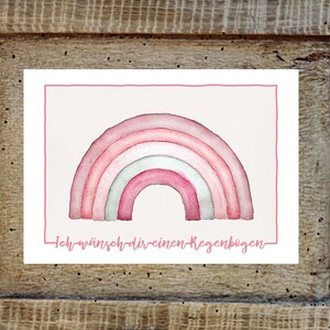 Postal - Te deseo un arcoiris - Emily
