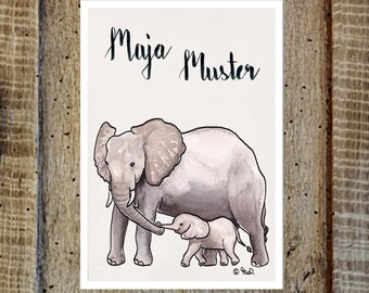Maternity Passport Cover Elephant