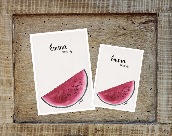 U booklet/travel/vaccination card cover watermelon