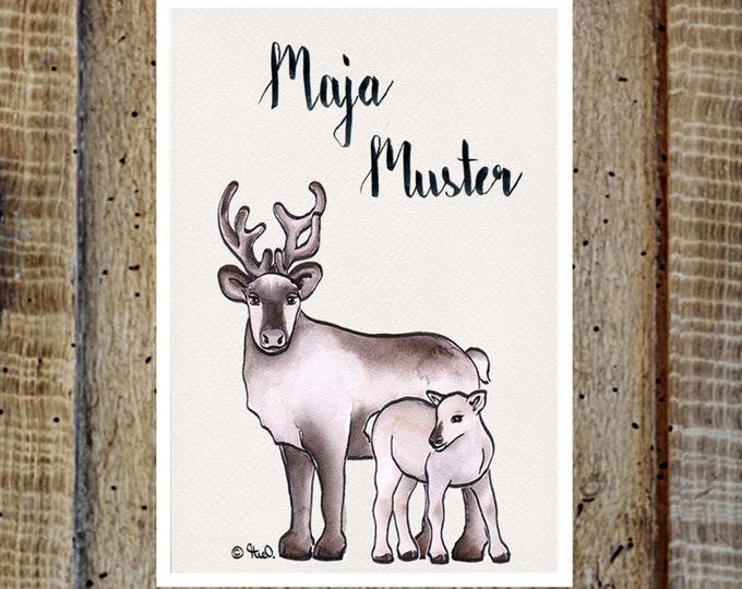 Maternity Passport Cover Reindeer