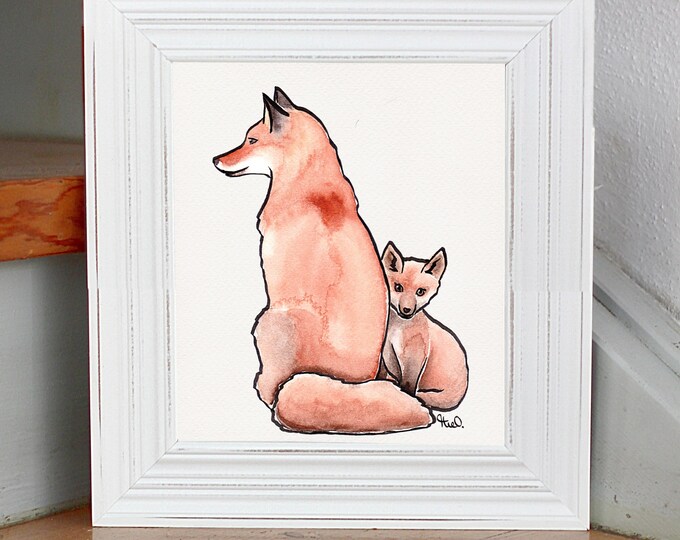 Print foxes