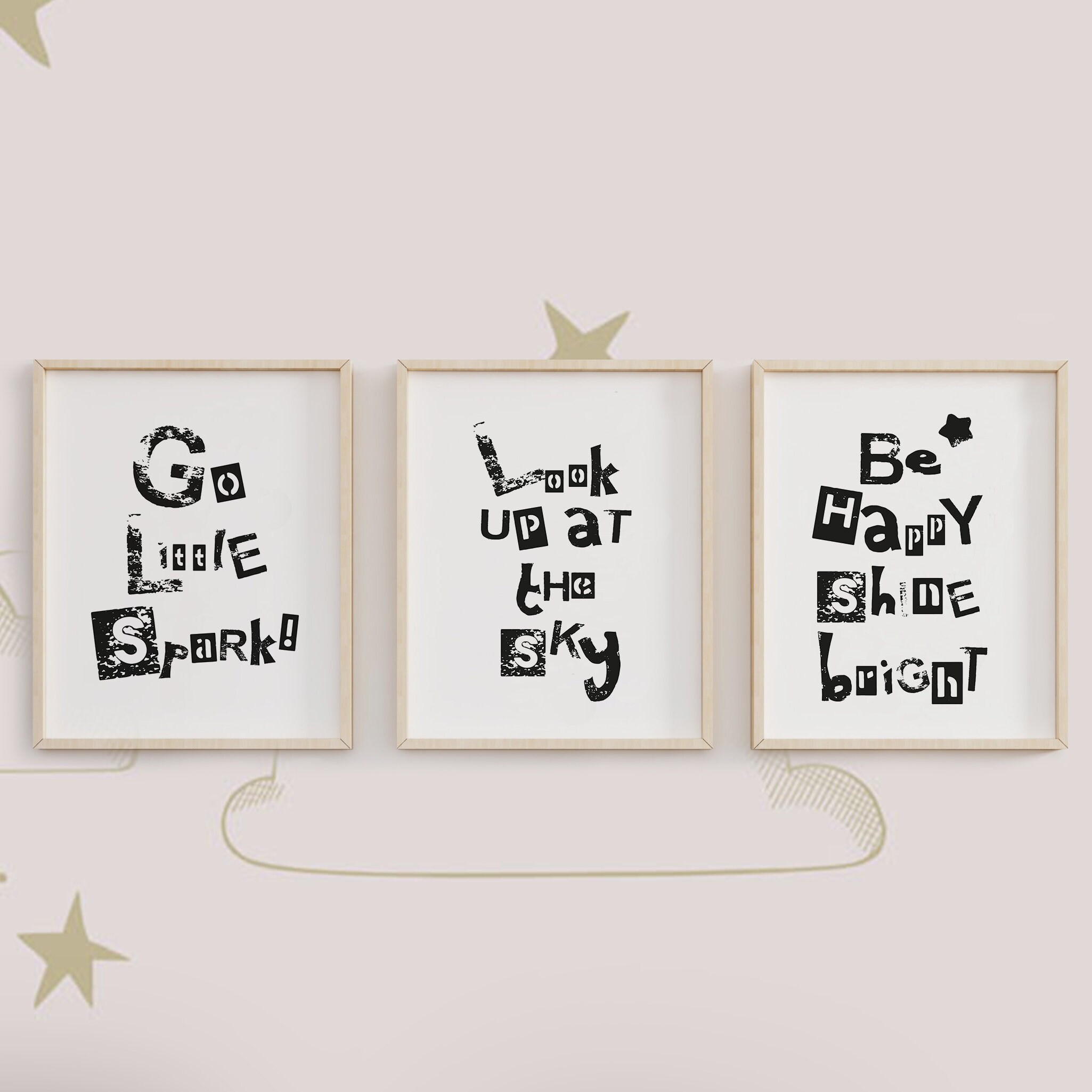 Inspirational Nursery Quote Baby Saying 3 Prints Printable Etsy New