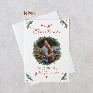 Cartolina di Natale fidanzata, Buon Natale alla mia fantastica ragazza, Cartolina di buon Natale per la fidanzata, Cartolina di Natale per la fidanzata