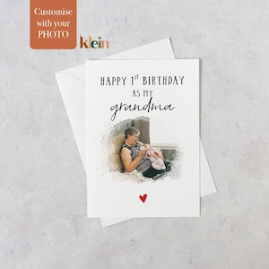 Alles Gute zum Geburtstag wie meine Oma, Geburtstagskarte für Großmutter, Karte für Oma von Baby, Geburtstagskarte für Oma