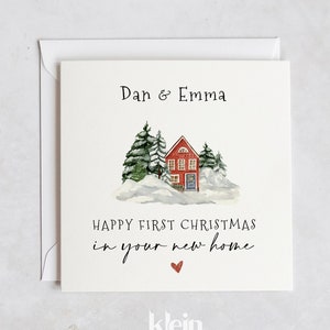 Carta Nuova Casa personalizzata, Carta Nuova Casa, Primo Natale nella tua Nuova Casa, Carta Nuova Casa per coppie