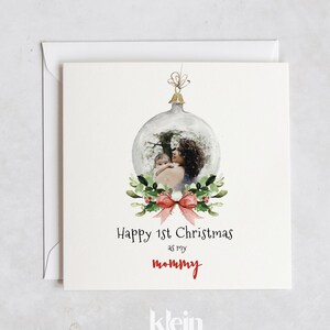 Happy 1st Christmas as my mommy, 1st Christmas Card, Mommy Christmas Card, Happy ersten Weihnachten als Mama, Mama Weihnachtskarte