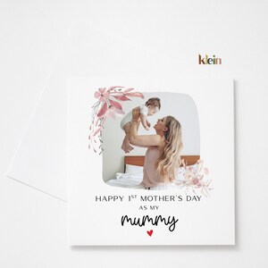 Feliz 1er Día de las Madres, Tarjeta del Día de la Primera Madre para mamá, Feliz Tarjeta del Día de las Primeras Madres