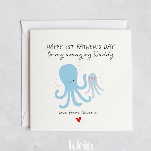 A papá, primera tarjeta del día del padre, tarjeta del primer día del padre del bebé, primer regalo del día del padre, a la tarjeta de papá, a mi increíble papá