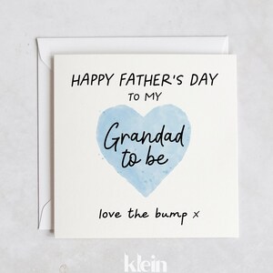 Tarjeta del Día del Padre para el Futuro Abuelo, Tarjeta para el Abuelo de Bump, Futuro Abuelo, Tarjeta del Día del Padre de Bump