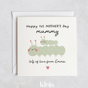 Première carte maman personnalisée joyeuse fête des mères, carte de fête des mères, première carte de fête des mères pour maman