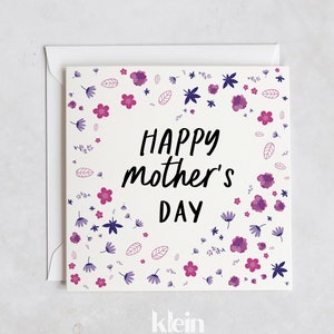 Tarjeta Feliz Día de las Madres, Tarjeta del Día de las Madres Flores, Tarjeta del Día de las Madres, Tarjeta para el Día de las Madres, Tarjeta Especial para el Día de las Madres, Día de las Madres