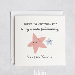 Cartão personalizado de feliz primeiro dia das mães, primeiro cartão de dia das mães, para minha maravilhosa mamãe, mamãe, cartão de mamãe