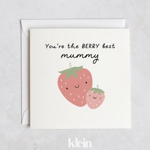 Carte tu es la meilleure maman des baies, carte personnalisée de fête des mères, carte maman pour la première fois, nounou, grand-mère
