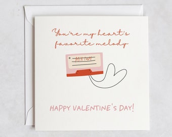 Romantic Mixtape Valentine's Day Card
