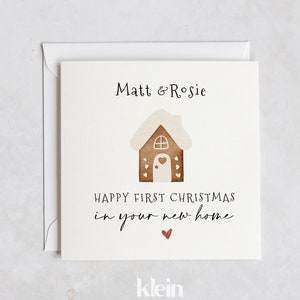 Cartão personalizado de primeiro Natal em sua nova casa, Natal em sua nova casa, Cartão para nova casa, Cartão para nova casa