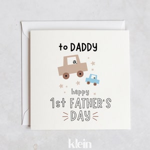 Première carte personnalisée pour la fête des pères 2024, première carte de fête des pères de bébé, premier cadeau de fête des pères, carte à papa
