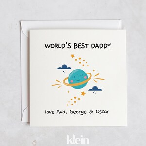 Meilleur papa du monde, carte personnalisée pour la fête des pères, fête des pères 2024, carte meilleur papa grand-père, meilleur papa du monde