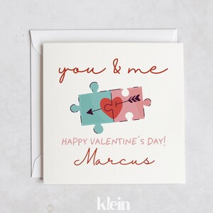 You & Me Karte für Partner, Freund Valentinstag Karte, Valentinstag für Sie, romantischer Valentinstag