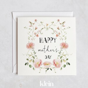 Tarjeta Feliz Día de las Madres, Tarjeta del Día de las Madres Flores, Tarjeta del Día de las Madres, Tarjeta para el Día de las Madres, Tarjeta Especial para el Día de las Madres, Día de las Madres