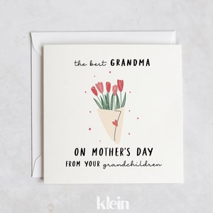 Tarjeta Feliz Día De Las Madres, La Mejor Abuela, Flores Tarjeta Del Día De La Madre, Tarjeta Para La Abuela, Tarjeta Especial Para El Día De Las Madres