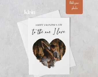 Aangepaste valentijnskaart met foto, romantische liefdeskaart