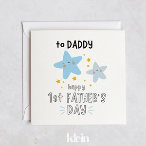 Biglietto per la prima festa del papà al papà, biglietto per la prima festa del papà del bambino, primo regalo per la festa del papà, biglietto per la festa del papà, festa del papà 2024