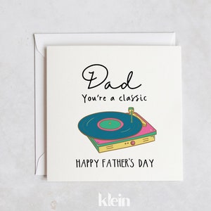 Papa, grand-père, tu es un classique, carte personnalisée pour la fête des pères, fête des pères 2024, meilleure carte papa et grand-père