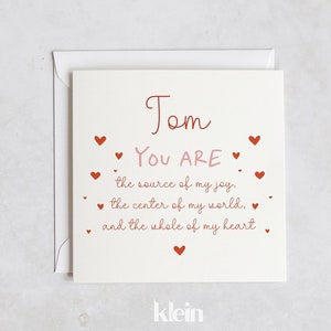 Gedicht Valentinstagskarte für Partner, Freund Valentinstagskarte, Valentinstag für Sie, romantischer Valentinstag