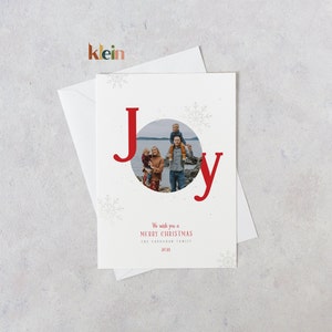 Tarjeta de Navidad joy,Tarjeta de Feliz Navidad, Tarjeta de Navidad personalizada,Tarjeta de Navidad con foto,Tarjeta de Navidad Familiar,Tarjeta de Felicitación navideña,