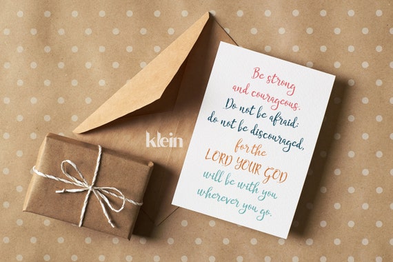 Strong & Courageous {Card} Strong & Courageous {Card}