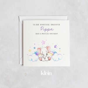 Biglietto personalizzato per 2°, 3° e 4° compleanno, Biglietto di compleanno per ragazze, Biglietto incantevole per il compleanno, Biglietto di compleanno per nipote e figlia