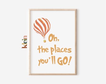 Dr. Seuss Nursery Print, Inspirational Quote