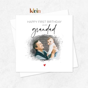 Opa Geburtstagskarte, alles Gute zum ersten Geburtstag als mein Opa, personalisierte Opa Karte, Opa Geschenk