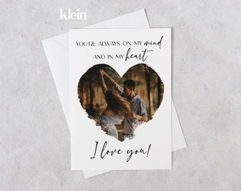 Gepersonaliseerde Valentijnsdagkaart met foto