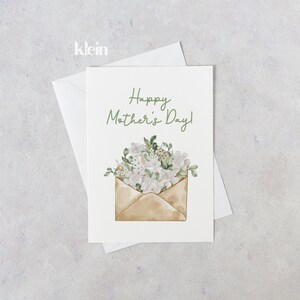 Happy Mothers Day, Muttertagskarte, An meine Mama, Karte für Großmutter, Florale Karte